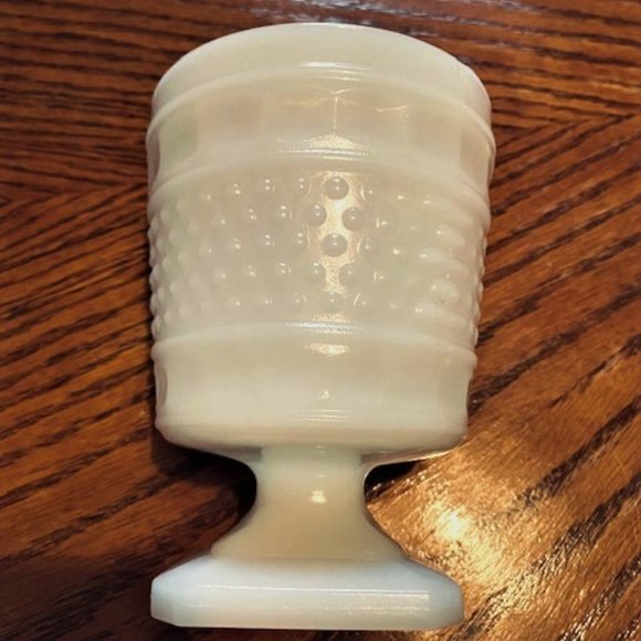 Vintage Milk Glass footed Compote /Center Piece- Circa 1960's - Picture 8 of 8